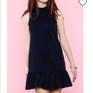 Trina Navy Sleeveless Dress. Size M